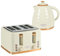 HOMCOM Kettle and Toaster Sets, 3000W 1.7L Rapid Boil Kettle & 4 Slice Toaster with 7 Browning Controls, Defrost, Reheat and Crumb Tray, Otter Thermostat, Beige