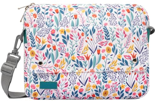 TiMOVO 9-11 Étui pour Tablette avec Bandoulière pour iPad 11 Pouces A16 2025, iPad 10ème Gén. 10.9/10.2, i Pad Air 11/5ème/4ème Gén. 10.9, Galaxy Tab A9 Plus 11, Fleur