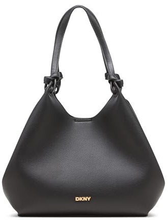 DKNY Women's Paula Medium Bag Tote, Black/Gold