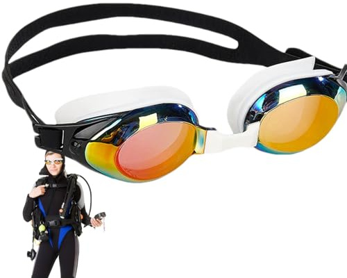 Occhiali Da Nuoto - Occhiali Da Nuoto Per Uomo | Occhiali Da Nuoto Donna Adulta | Occhiali Da Nuoto Per Piscina | Impermeabile Senza Perdite | Visione Chiara | Occhiali Anti UV Nuoto Adulto | Occhiali