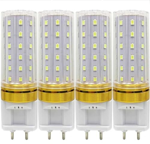 Bombillas LED g12 10w, 4 Bombillas led, 10w equivalentes a 100W halógeno, 1000lm, ac100v-240v, ángulo de Haz de 360 ° para iluminación doméstica(Natural White 4000k)