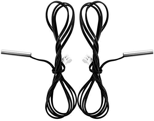 TEMPNAP 2Stücke Wasserdichte Ntc Thermistorsonden für Präzise Temperaturmessung Kabel für Heizungen und Klimaanlagen Langlebig und Robust