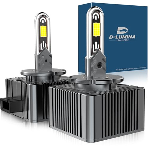 D-Lumina D1S LED Lampadine LED per Auto a Prova di Errore Canbus 170W 39000LM 600% Luminosità, Sostituisci Lampadine Allo Xeno HID OEM Plug and Play - 2 lampade