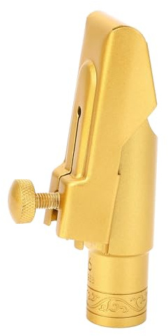 Jiawu Embout de Saxophone en Laiton, Embout de Saxophone Puissant de Volume 6C pour Professionnels et Débutants