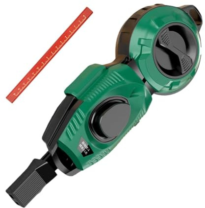 Derwrtup Cordones de tiza, extracción rápida de precisión con marcador, para marcar y alinear, para carpintería, construcción, trabajos de albañilería, marcados y