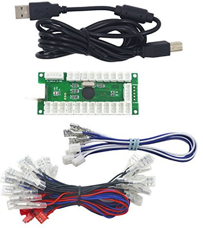 SJJX Zero Delay USB Encoder LED Joystick Kit Arcade DIY Controller For PC Retropie Raspberry Pi MAME