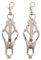 EXCEART 1 Paar Nippelklemmen mit Glöckchen Nippelschmuck Schamlippen Kette Clips Brust Nippel Klemmen Nippel Stimulation für Damen Frauen Flirt Erotik SM Spielzeug Weihnachten Geschenke