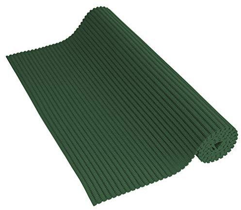 Venilia Weichschaummatte Venisoft Uni dunkelgrün, Rutschfester Bodenbelag, Duschmatte, Badewannenvorleger, Anti-Rutschmatte, PVC-Polyester, 65 x 200 cm, 56802
