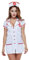 chenyesun Reizwäsche Sexy Damen Krankenschwester Cosplay Party Tiefer V-Ausschnitt Nachtwäsche Nachtwäsche Nurse Kostüm Pflegeuniformen Kostüm Nachthemd Dessous