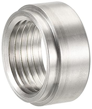 sourcing map Souder Raccord Bonde 1/2NPT Femelle Aluminium Alliage Tuyau Filetage Connecteur Argenté