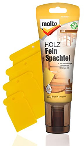 Molto - Espátula fina de madera con 4 espátulas japonesas