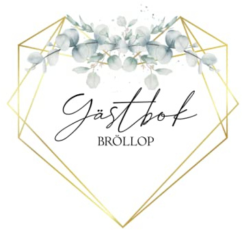 LUXURALS Gästbok Till Bröllop, Swedian Wedding Guest Book med Eukalyptus Heart Frame, vita sidor för DIY, 122 sidor, hårda omslag, A4, 8,25 x 11 tum, ... för att bevara dina söta bröllopsminnen.