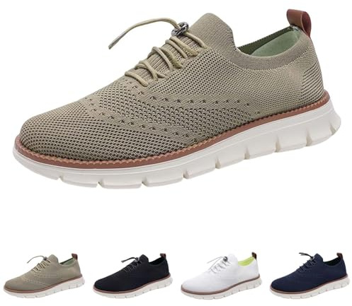 riou Zapatos Wearbreeze for Hombre, Zapatos Ortopédicos Urbanos Ultra Cómodos, Breeze Urban Zapatos Hombre, Zapatos Casuales de Malla Transpirable for Caminar
