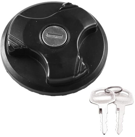 Oiieco Lockable Fuel Tank Cap with 2 Keys – Premium ABS + Metal Oil/Fuel Filler Cap Compatible with Fiat 500 / 500C – Direct Fit 74 × 46 mm Replacement, Secure and Anti-Theft Design