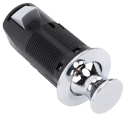 Cerradura de Gabinete con Botón, Elegante Pestillo de Armario sin Llave para Autocaravana, Yate, RV (Cromo)