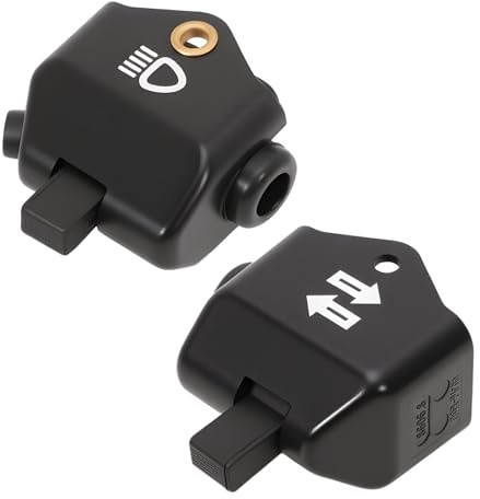 Fraylis Motorcykelblinkers växelsats (1 set) kompatibel med S50 S51 KR51 Schwalbe Star, Sparrowhawk och Habicht (40,1 x 44,8 mm, 40,1 x 46,1 mm)
