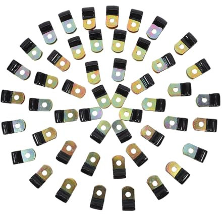 Yardenfun 50pièces Lot De Clips De Câbles Muraux Métal Pour Câbles Et Tuyaux Gestion Des Fils