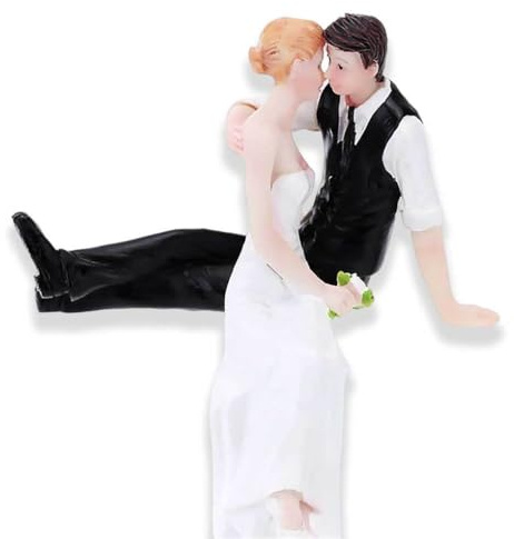 mophrati Artigianato in resina Figurine Candele Accessori romantici Torte vivaci Decorazione Ornamenti Candela nuziale in stile occidentale