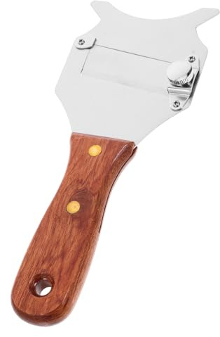 VICASKY Râpe à Truffes et Fromage Manche en Bois Naturel, Outil de Découpe à Lame Droite, Coupe-fromage et Chocolat 1 Pièce, Ustensile Polyvalent Cuisine et Dégustation