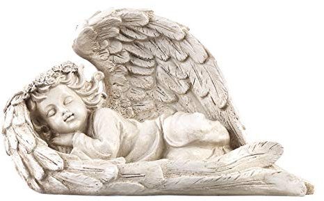 Lunartec Guirnaldas Luminosas de Exterior-Interior - IP65, Ángel: Figura de ángel guardián LED Solar para Dormir, 16 cm, para adentro y afuera (de la Trinchera, Solar, Luces solares)