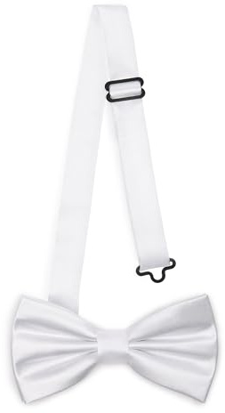 Ladeheid Papillon elegante da uomo - lucido, regolabile, perfetto per matrimoni, feste, ufficio. Ideale per uomini, donne, adolescenti Dimensioni 12cm x 6cm BMS