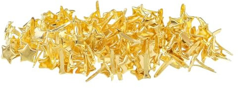 BaoFufc 100pcs Brads Pattern Metal Clips Paper Clips Split Split Round Head Clips for School Scrapbooking Paper Clip Model Clips