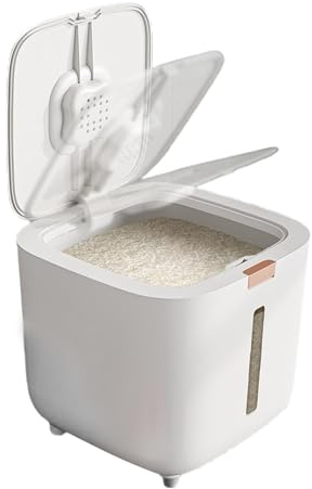 Flour Container Rice Storage | Dry Food Storage Pet Food Dispenser,Dry Food Storage Dispenser Rice Bucket Bins Sealed Storage Barrel For Food, Rice, Pet Food