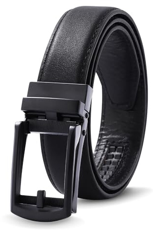 WELROG Kids Leather Ratchet Belt for Boys - Boys Black Belts with Metal Buckle School uniform Belts for Kids Age 6-16 Brown Belt age 9 Childs Belt