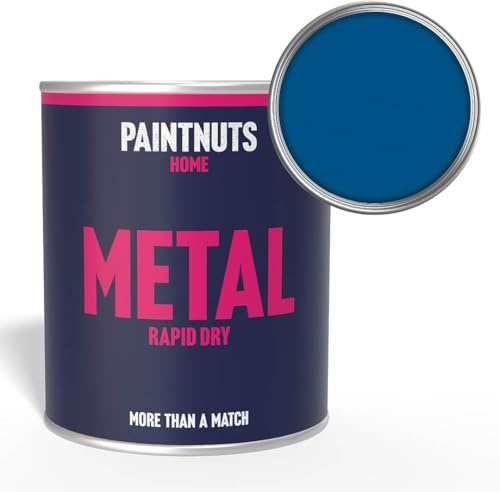 Paintnuts Dark Blue (RAL-5005) Rapid Dry Metal Paint, Satin Finish 250ml