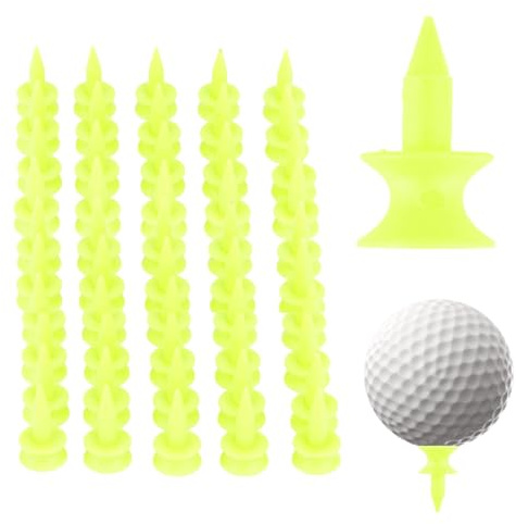 Golf-Tee-Set – Kompakte Golf-Pegs – Golf-Pin-Marker | Farbige Golf Pegs Gear, Travel Golf Tee Duals Layer, 50/100 Stück Premium Wiederverwendbare Golf Peg Golf Short Tools Für Damen Herren Spieler
