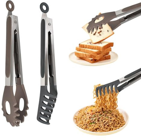 Pinze per pasta, Pinze da cucina, Pinze per barbecue, Pinze per insalata, Pinze per alimenti con clip di bloccaggio, Pinze da cucina per cucina, Pinze in silicone per cucinare, Pinze per servire cibo