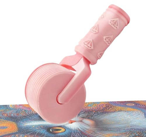 Rouleau de peinture diamant - Outil de pressage - Poignée ergonomique - Accessoires d'artisanat pour peintres, femmes, artistes, amis, famille, amateurs