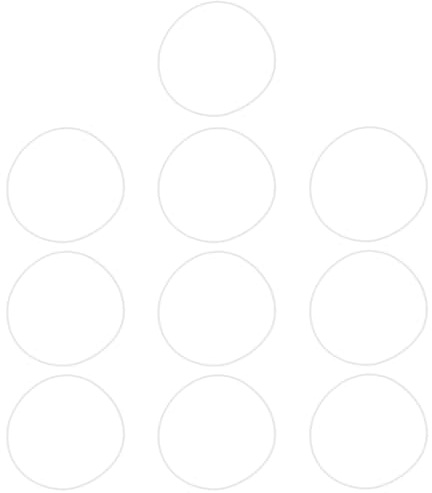 Alipis Kit di Riparazione per Occhiali Design Semplice e Sicurezza Migliorata Guarnizioni in Silicone Bianco 10 Pezzi per Lenti per Uso Personale e Lavorazione Occhiali