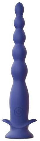 gakuane Perles Anales, Plug Vibrant avec 10 Vibrations & 5 Perles, Anal Beads, Vibromasseur Anal, Stimulateur Prostate, Sex Toyspour pour Homme Anus, Bleu foncé
