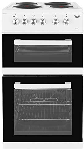 Beko KD531AW 500mm Twin Cavity Electric Cooker Sealed Hob White