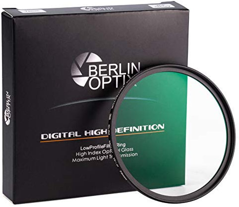 Berlin Optix Premium Filtro UV 40.5mm ∙ Vidrio Schott ∙ 16 Capas MC multirresistentes ∙ Filtro Ultra Delgado de protección de Lente ∙ Objetivo Ultravioleta de Aluminio