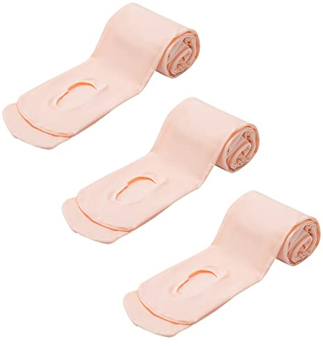 MANZI 3 Pairs Women's Girl's Dance Tights Convertible Transition Ballet Tights 40D Ballet Pink S(4-6y)