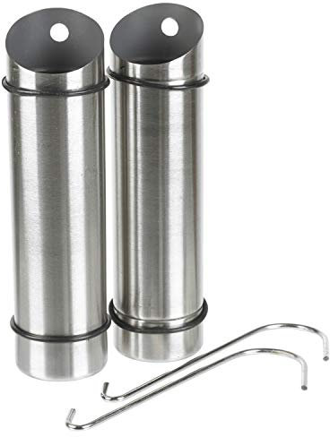 Janoon Set of 2 Compact Stainless Steel Hanging Humidifier Radiator, Regulates Dry Air Moisture Humidity Control, Silver