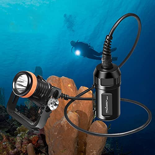 ORCATORCH D620 LED 2700 Lumen Primario Canister Diving Lampada Tecnica di Immersione Torcia Elettrica per Immersioni subacquee Cave Diving