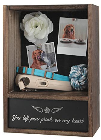 JackCube Design Caja de sombra conmemorativa para mascotas, marco de urna para cenizas, vitrina para perros y gatos, recuerdo MK1077A