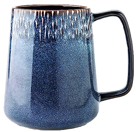 Grande tasse à café, 700 ml, tasse à café en céramique, tasse en grès, tasse à cappuccino, tasse XXL, grands bols à céréales avec poignée, tasse à café en porcelaine TuYines