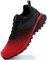 Kricely Traillaufschuhe Herren Laufschuhe Straßenlaufschuhe Sneaker Leicht Wanderschuhe Fitnessschuhe Trekkingschuhe（Schwarz Rot 46）