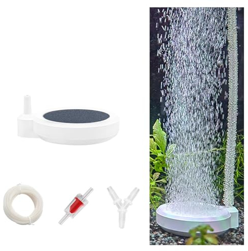 JVHLOV Diffuseur Air Aquarium, Aquariums Diffuseur d'Oxygène, Bulleur pour Aquarium, Accessoire Aquarium, pour Silencieux Diffuseur Oxygène pour Poissons (5CM)