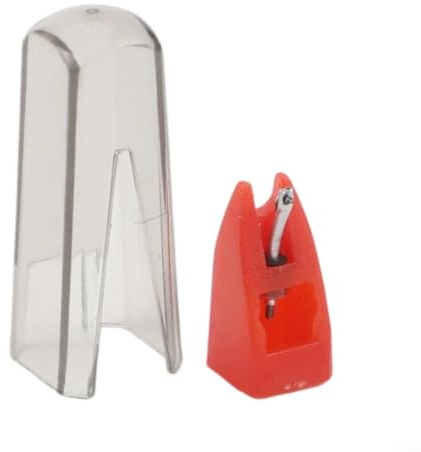 Aguja de repuesto para tocadiscos Ortofon de primera generación OM Super Series, ABS y construcción de metal, para DJ profesional y reproductores de discos de vinilo domésticos (rojo)