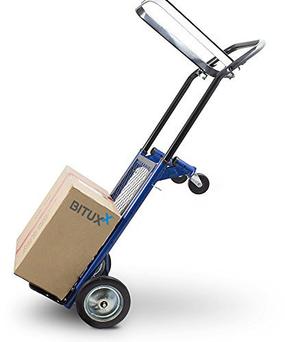 BITUXX 2in1 Multifunktionskarre Sackkarre klappbar Transportkarre Handkarre Stapelkarre Plattformwagen 80kg