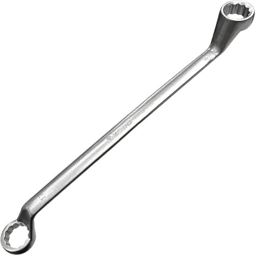 WEDO Chiave a doppio anello, chiave ad anello, leggera, in titanio, SW 30 x 32 mm, lunghezza 370 mm, chiave inglese