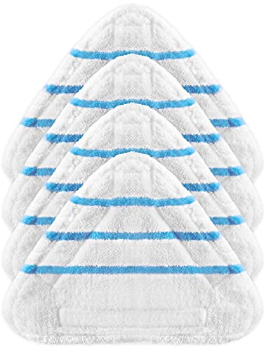 4 paños de repuesto universal para escoba de vapor triangular Aries y otra marca de microfibra