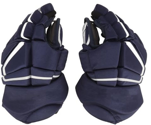 Tonysa Eishockey-Handschuhe, 1 Paar, Feldhockey-Handschuh, Blauer Hocky-Spieler-Handschuh für Erwachsene, Senioren, Junioren, Geschenke (8 Zoll)
