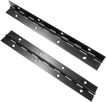 Qrity 2 Piezas Bisagras Piano, Bisagra Continua para Muebles, Bisagras de Armario, Bisagras de Piano de Acero Inoxidable, 150mm (6 Inch)