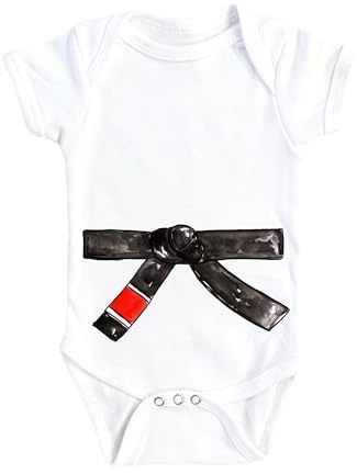 NOFO VIBES Black Belt Brazilian Jiu Jitsu - Baby Boys Girls Clothes Infant Romper Bodysuit One-Piece Funny Cute born Infant Outfit (Size: 12M Short Sleeve)